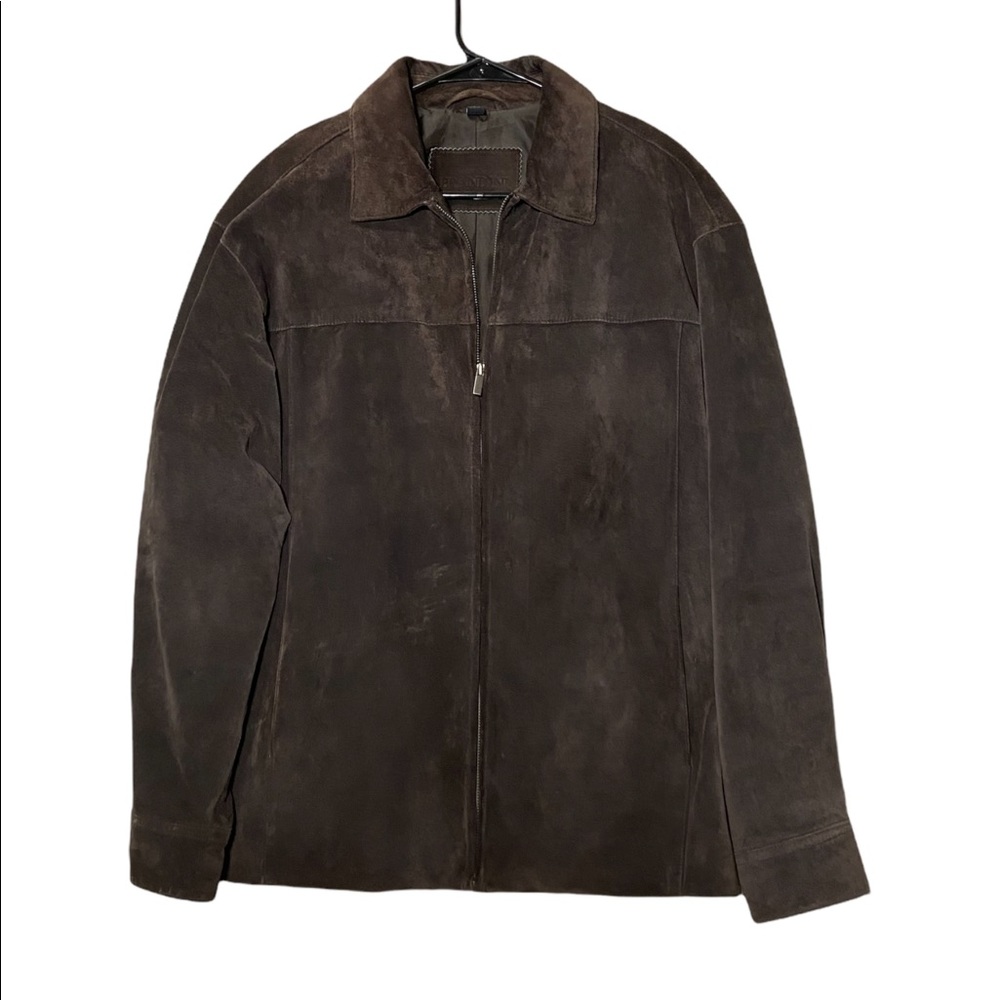 Brandini Brown Leather Suede Jacket size medium